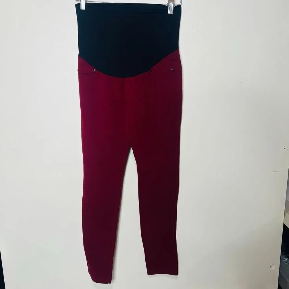 Liverpool Maternity The Legging Wine Stretch Pants Skinny 2/26
